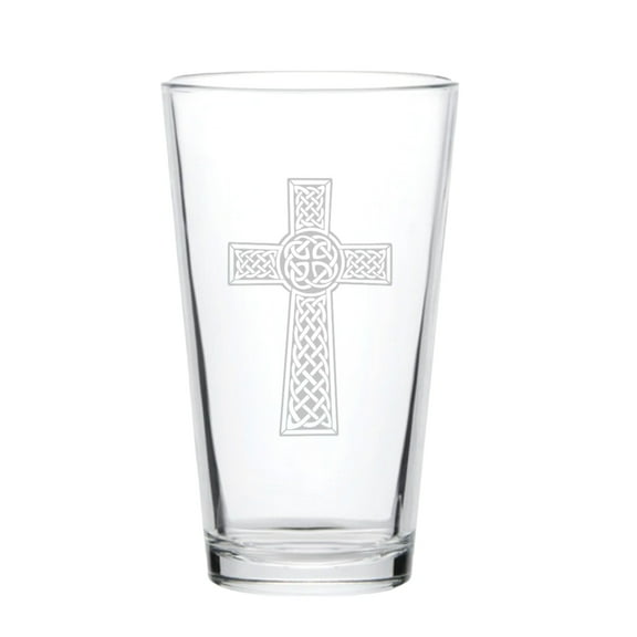 16oz Beer Mug - Celtic Cross