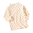 thumbnail image 2 of NAISIBABY Girls Base Shirt, Half High Neck Long Sleeve Warm Bottom Pullovers Top Orange 6T, 2 of 8