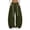Army Green, variant on Vixolx Womens Wide Leg Sweatpants Decorative Drawstring Elastic Waist Baggy Barrel Pants with Pockets Casual Solid Color Trousers