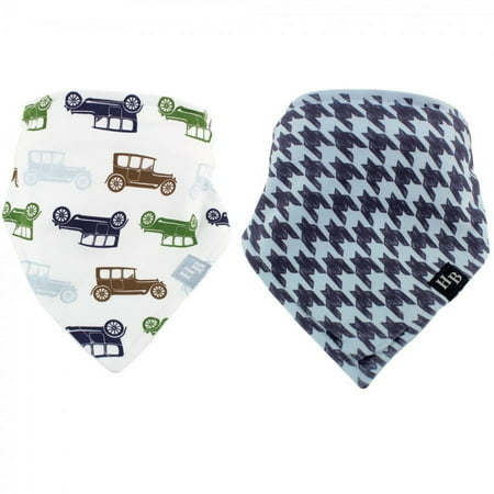 UPC: 0660168508031 | Hudson Baby Infant Boy Cotton Bandana Bibs 2pk  Car  One Size