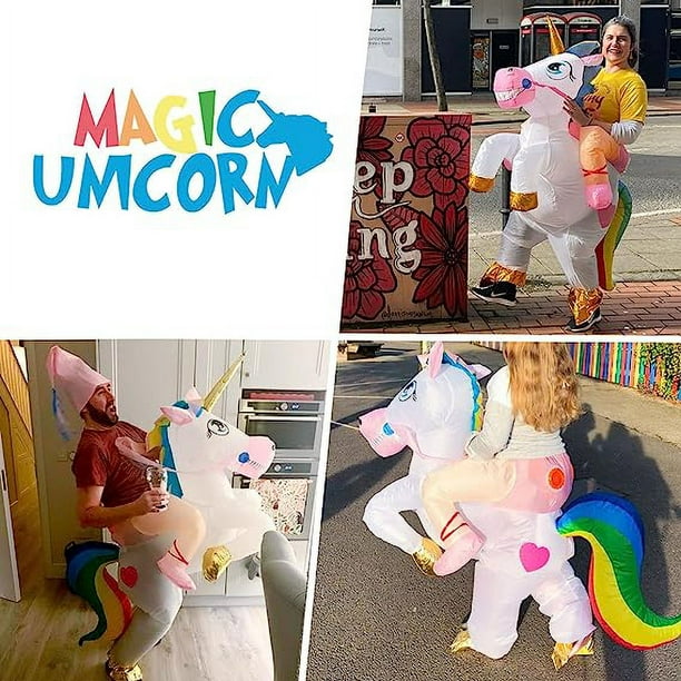 Disfraz inflable de unicornio adulto 150 190 cm ropa bonita disfraz de fiesta JM Walmart en linea