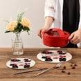 thumbnail image 6 of SKYSONIC Cute Valentine Black Cat Pot Holders Trivets, 2 Pcs Heat Resistant Trivets, Cotton Thread Weave Mats for Hot Pads Pans Pot Bowl Teapot for Kitchen Decor, 6 of 7