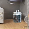 thumbnail image 2 of Airtight Plastic Storage Jars with Lids, Clear Kitchen Pantry Containers for Snacks/Candy/Cotton Balls, Stackable Food-Grade Jars, 2 of 6