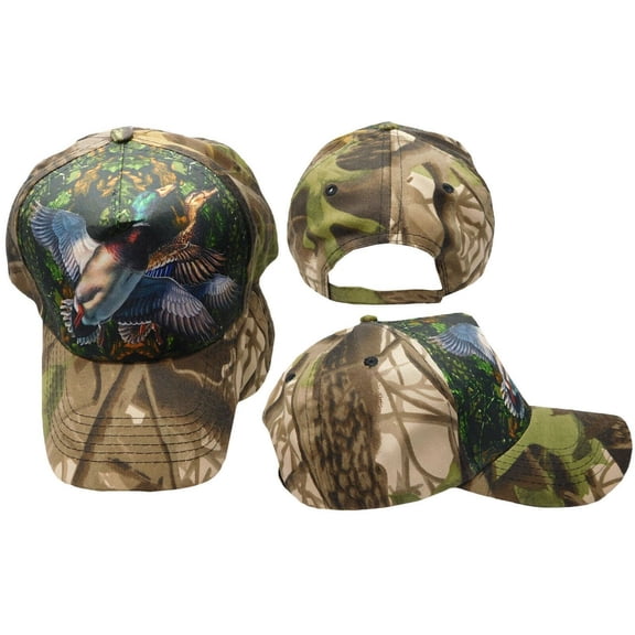 Redneck Camouflage Camo Duck Ducks Hunting baseball style ball Hat Cap (RUF)