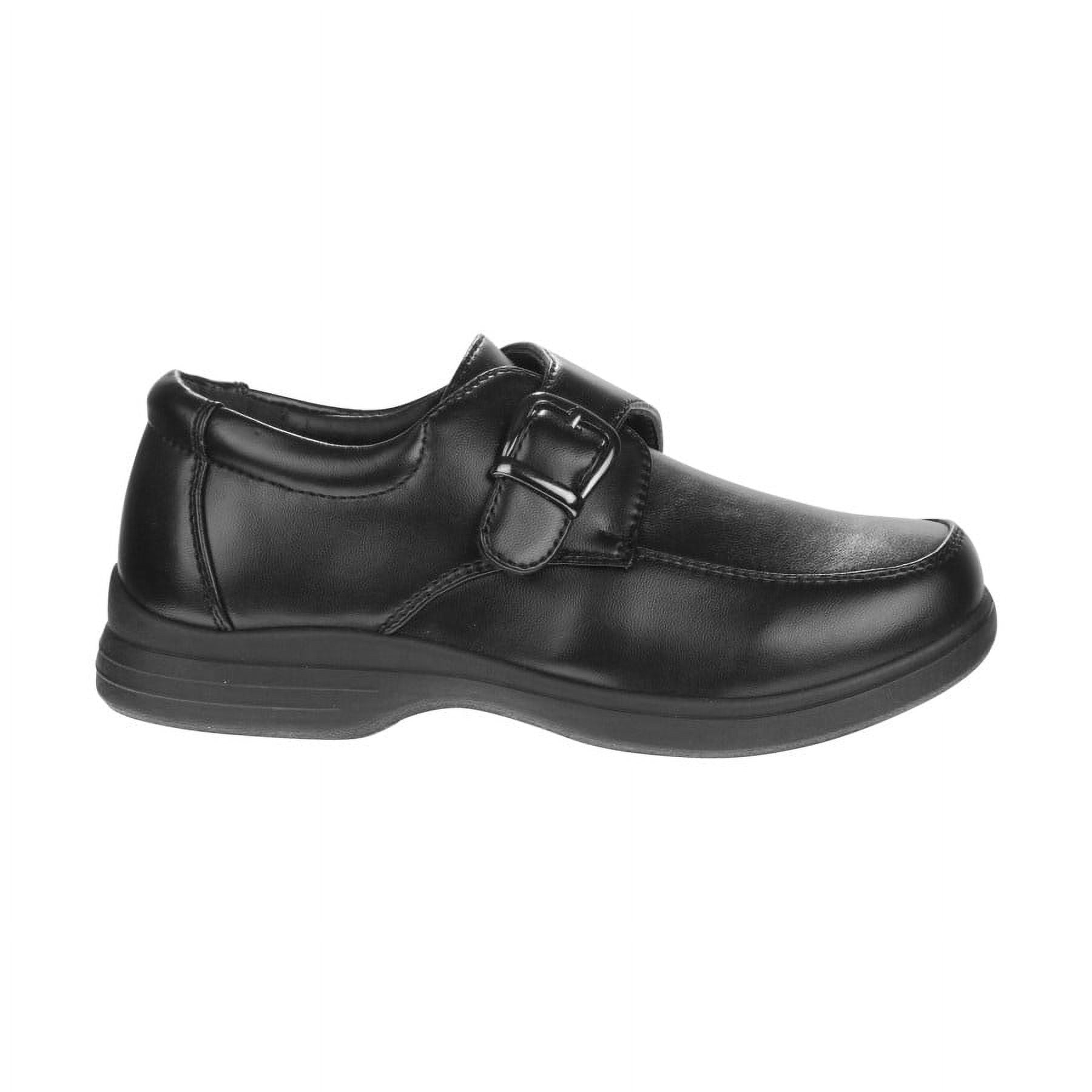 Josmo Toddler Boys’ Slip On Buckle School Dress Shoes, Black 3