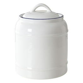Bouclair White Ceramic Sugar Jar