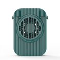 thumbnail image 1 of Mini ventilador USB portátil, ventilador de cuello personal recargable de doble enfriamiento con 3 velocidades ajustables para oficina, camping, viajes, verde, 1 of 5