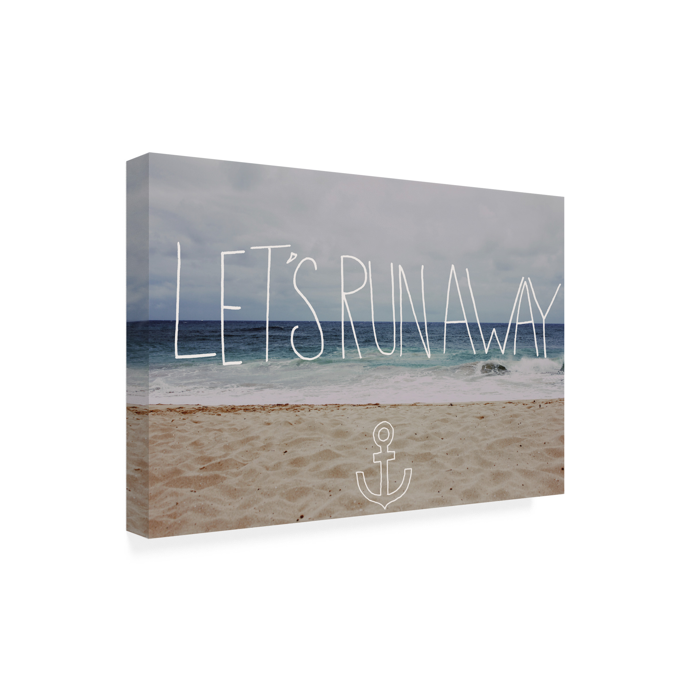 Leah Flores 'Let's Run Away To the Sea' Canvas Art