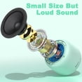 thumbnail image 3 of Altavoz Bluetooth portátil Bobtot Green con correa IPX5, 3 of 7