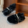 thumbnail image 2 of Toddler Girls Boys Bedroom Slippers, Non A-line House Shoes, Little Kids Comfy Indoor Slipper, Machine Washable Snug Fit,Color:Black,Size:2.5-3 Years, 2 of 7