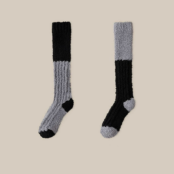 Calcetines para mujer, pantuflas, calcetines de invierno cálidos con forro polar, calcetines acogedores, suaves, gruesos y peludos, calcetines navideños para mujer