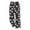 Black, variant on Women's Christmas Print Thermal Plush Sleep Long Pants With Pockets for Holiday Season Indoor Comfort