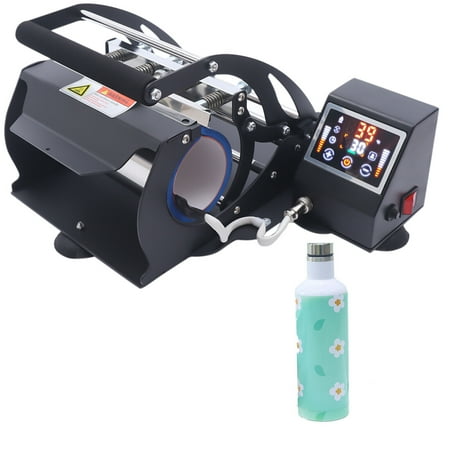 

ZhdnBhnos 20oz Automatic Digital Tumblers Mug Coffee Cup DIY Heat Press Sublimation Transfer Machine Black 110V 500W