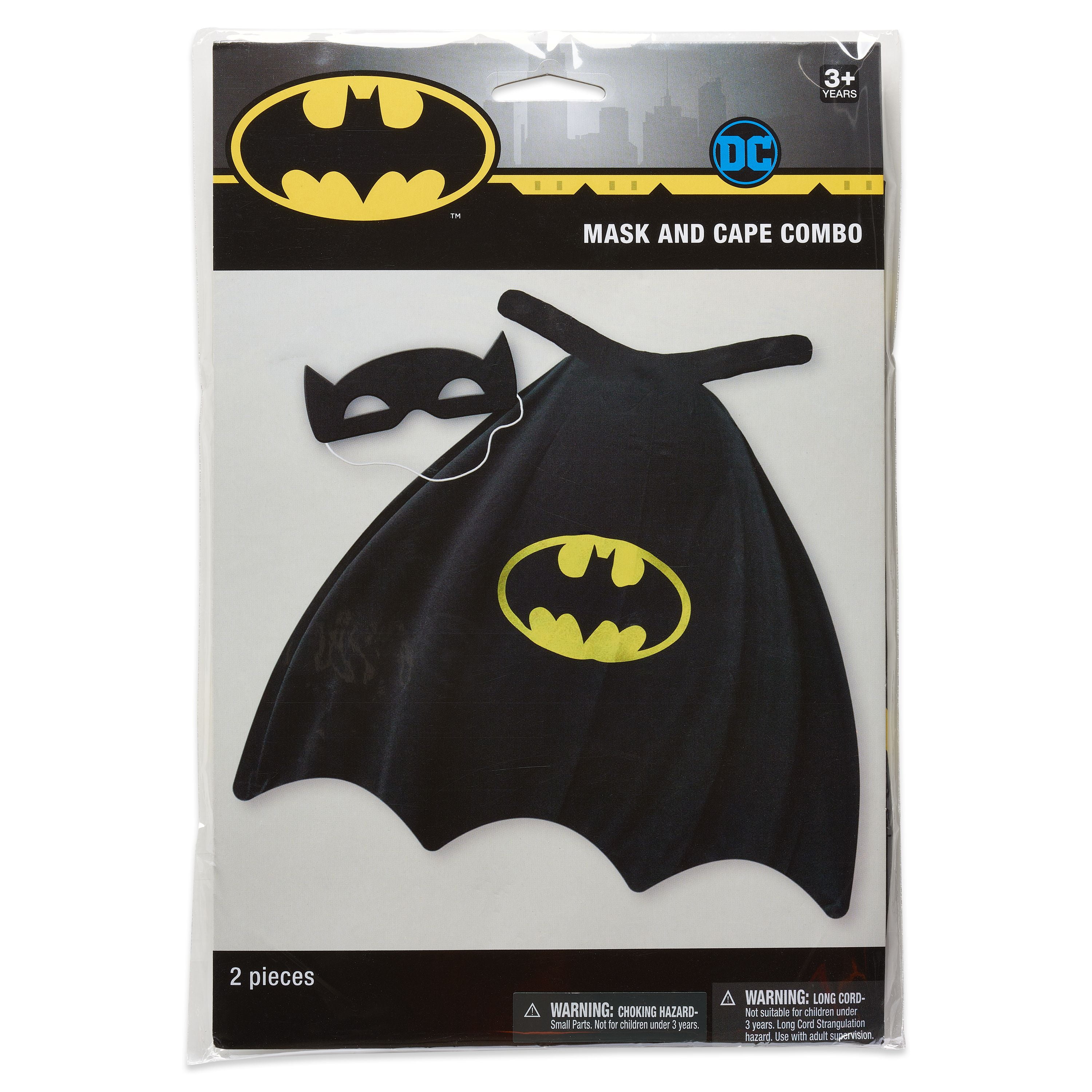 Ciao Batman Dark Knight-kostuum, vermomming voor jongens, officieel DC Comics (maat 10-12 jaar) met gevoerde spieren
