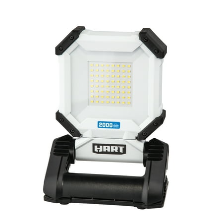 

HART Rechargeable LED Work Light with Spring-Clamp Base and Rotating Light Head 2000 Lumens