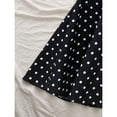thumbnail image 4 of Black And White Polka Dot Off-Shoulder Midi Dress For Women Casual Summer Vacation Dress, 4 of 6