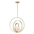 thumbnail image 1 of Maxim 26056SWSBR 21 in. Coronet One-Light Single Pendant Ceiling Light, Satin Brass, 1 of 1