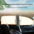 thumbnail image 4 of 2pcs Universal Car Side Window Sunshade Curtains Auto Windows Curtain Sun Visor Blinds Cover Car-Styling, 4 of 5