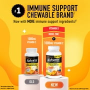 Airborne 1000mg Vitamin C Immune Support Chewable Tablets, Multivitamin Supplement, Citrus Flavor, 64 ct