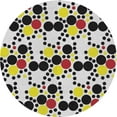 thumbnail image 1 of Ahgly Company Indoor Round Patterned Tan Brown Gold Novelty Area Rugs, 5' Round, 1 of 6