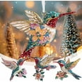 thumbnail image 4 of Hummingbird Hanging Christmas Tree Ornament, Hummingbird Gifts for Women, Acrylic Hummingbird with Rhinestones Ornaments, for Hanging Christmas Tree,Keepsake Gifts for Bird Lovers, 4 of 6