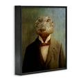 thumbnail image 6 of Stupell Industries Alligator in Business Suit Animals & Insects Painting Black Framed Art Print Wall Art, 24 x 24, 6 of 9