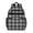 Gray and Black, variant on Blue and Black Checkered Pattern Backpack for School, Cute School Bag with Adjustable Shoulder Straps and Padded Back, 15.25"x11.5"x5.25"