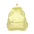 thumbnail image 2 of Unisex Solid Color Nylon Backpack Fashion Multi-Color Zipper School Bookbag Back to School Backpack for Men Women, 2 of 4