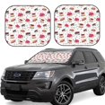 thumbnail image 1 of Balery Birthday Cake Parasol para parabrisas de coche de 2 piezas | Parasol plegable para parabrisas delantero de coche para la mayoría de sedanes-Medium, 1 of 6