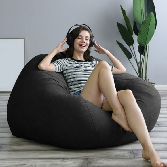 Black Fashion The Lazy Sofa Chair The New Sofa The Lazy 70X80CM Recliner Seat Covers