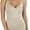 Beige, variant on ToBeInStyle Women's Ruched V-Neck Neckline Knit Tank Top w/ Scoop Back