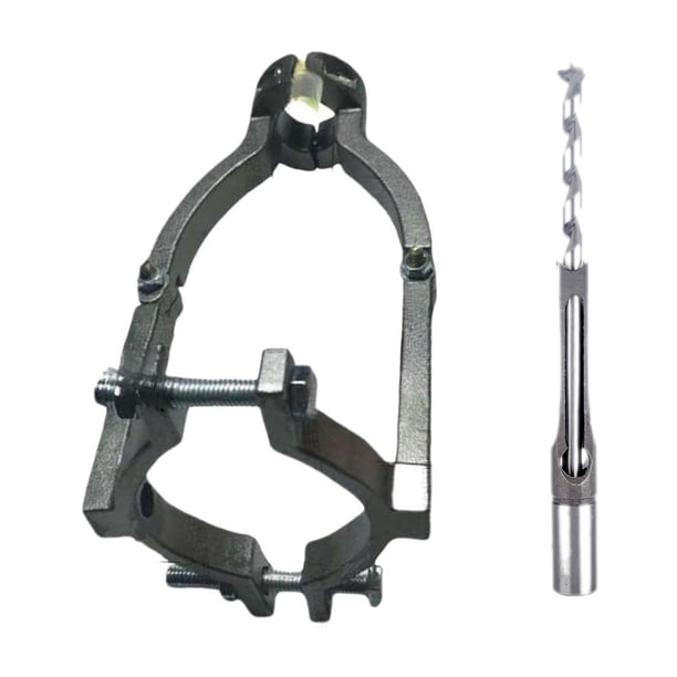 Accesorio de soporte de fijación para taladro de agujero cuadrado Herramientas de mortaja y espiga de metal Conjunto B