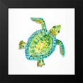thumbnail image 2 of DeRice, Julie 12x12 Black Modern Framed Museum Art Print Titled - Sealife I, 2 of 5