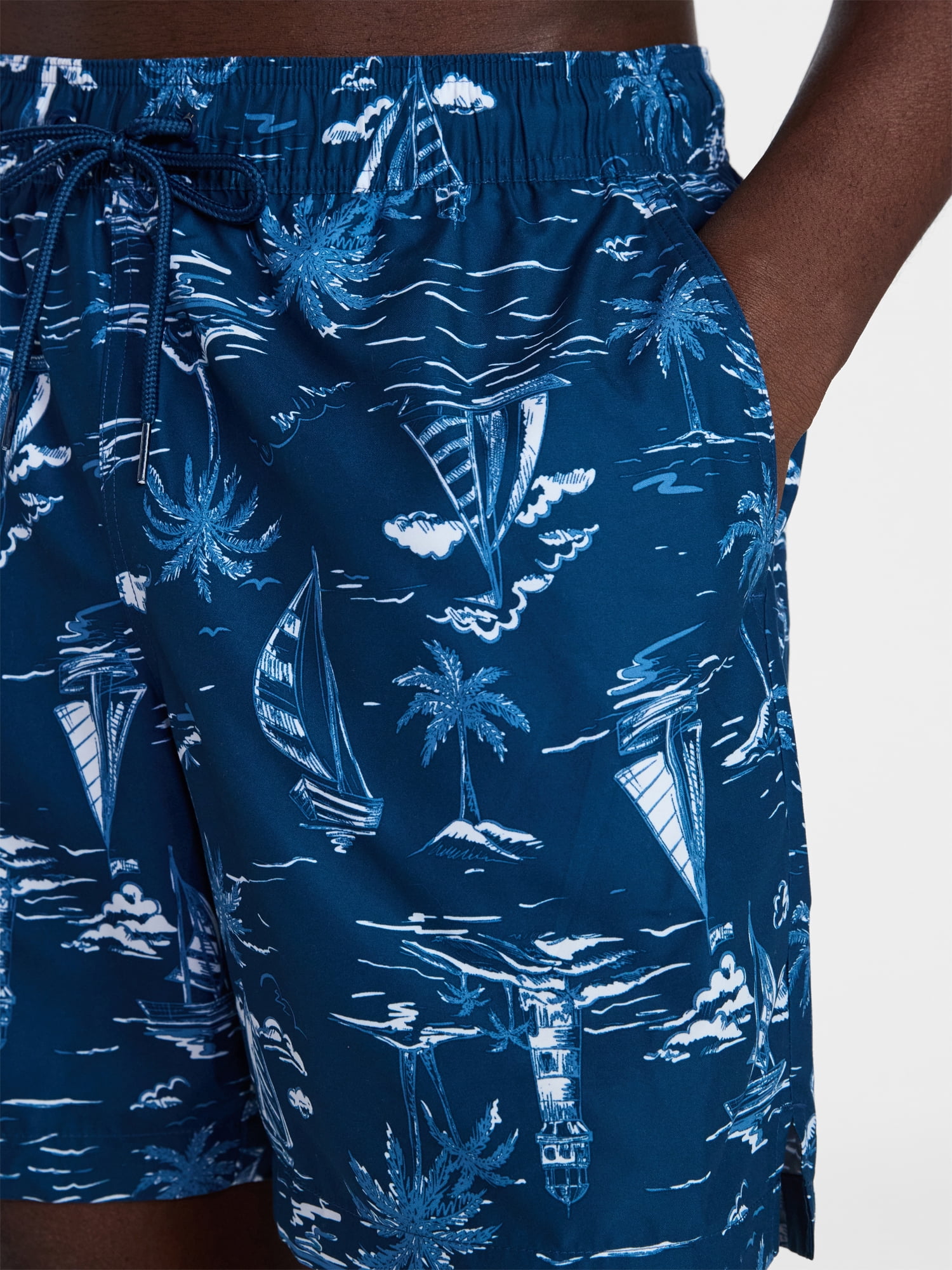 George Men's and Big Men's Swim Shorts, 6" Inseam, Sizes S-3XL