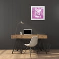 thumbnail image 3 of Lula Bijoux and Company 26x26 White Modern Wood Framed Museum Art Print Titled - Think Less Live More, 3 of 4
