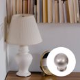 thumbnail image 2 of TABLZONE Silver Zinc Alloy Light Screw Cap for Home Table and Floor Lamps 2Pcs, 2 of 7