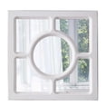 thumbnail image 5 of Sintosin Wall Mirrors Decorative for Modern Farmhouse Decor 12", Round Mirror with Square Wood Frame, 5 of 6