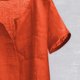 thumbnail image 5 of Camisa Henley de algodón y lino para hombre: manga corta, corte holgado, color liso, playa/yoga, tallas M-XXXXL, todas las estaciones, 5 of 6