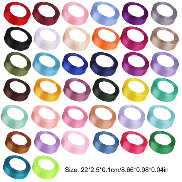 Gift Wrap Ribbon Wedding Clothes Making Supply Multi-color DIY Craft Accessories Festival Fabric Polyester Ribbons Box Ornaments Pink 04