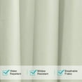 thumbnail image 3 of Pro Space 50" x 82" Outdoor Curtain Panels Patio Privacy Screen Blackout UV Ray Protected Waterproof Outdoor Drape Front Porch (2 Panel - Ivory), 3 of 7