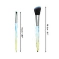 thumbnail image 2 of Unique Bargains 5 Pcs Crystal Makeup Brush Set for Bathroom Blue Yellow Plastic Handle Nylon Hair, 2 of 5
