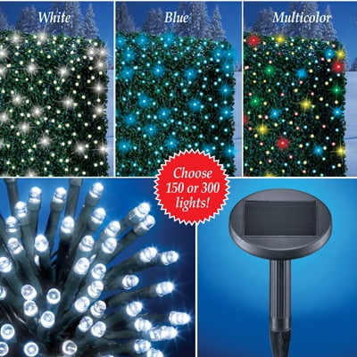 Solar Ed Outdoor String Lights 150 Light Set Multicolor