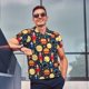 thumbnail image 4 of Fotbe Colorful Astronomy Camiseta Polo de Golf para Hombre con Estampado – Camisa Deportiva Transpirable con Cuello Abotonado-X-Large, 4 of 6