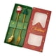 thumbnail image 1 of Juego de cucharas navideñas de acero inoxidable con tema de árbol, Papá Noel y estrella. Cucharas para remover café. Utensilios de cocina festivos con caja de regalo, 1 of 7