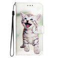 thumbnail image 3 of Funda de cuero con tapa para Samsung Galaxy, carcasa protectora con diseño de gato y mariposa para Samsung Galaxy A13, A04, 4G, A04S, A14, A54, 5G, 3 of 5