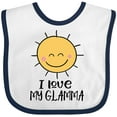 thumbnail image 3 of Inktastic Sunshine I Love My Glamma Boys or Girls Baby Bib, 3 of 4