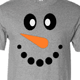 thumbnail image 4 of Inktastic Cute Smiling Snowman Face with Carrot Nose T-Shirt, 4 of 5
