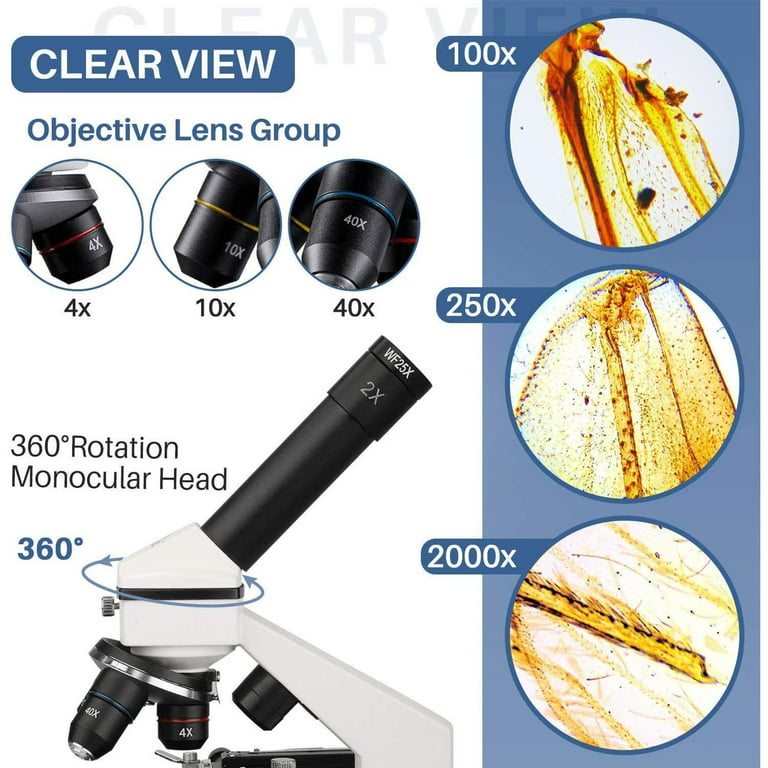 Kids Science Digital Microscope 500X-2000X Trichome Microscope