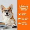 thumbnail image 2 of Good'N'Fun Triple Flavour Double Pops with Chicken 5.5 Ounces, Savoury Snack Wrapped With Premium Cuts of Real Chicken for All Dogs, 2 of 9