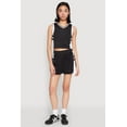 thumbnail image 2 of Womens Varsity Stripe Contrast Trim Cropped Tank Top, 2 of 5